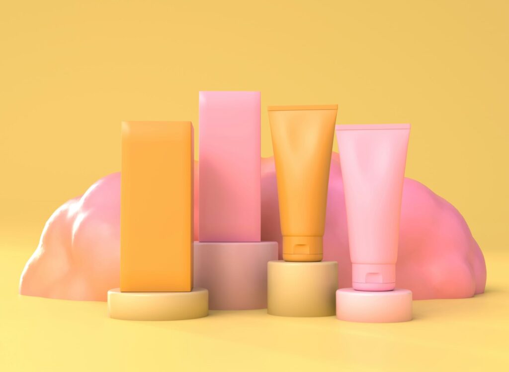 Colorful Tubes of Fragrant Lotions